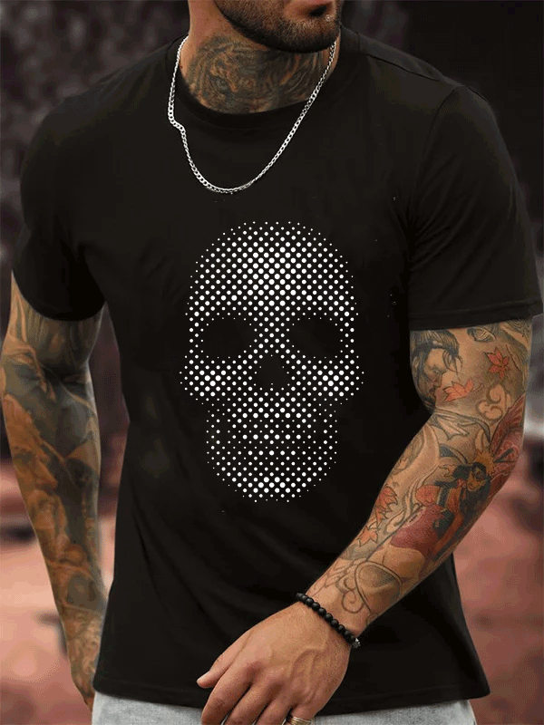 Diamond Skull Men's Street T-shirt