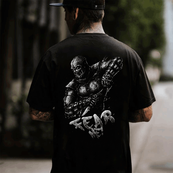 Brave Ninja Skull Street T-shirt