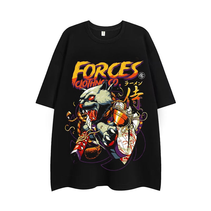Fierce Wolf Loose T-shirt