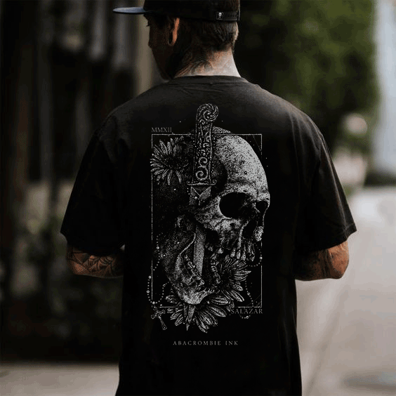 Skull And Sword Street T-Shirt