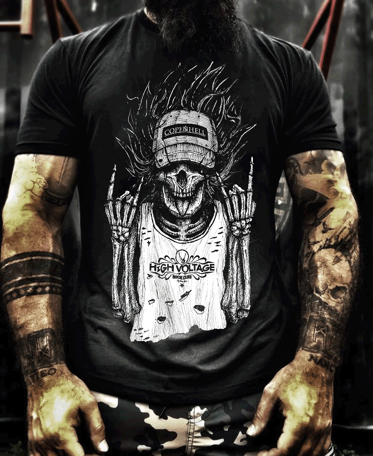 Hip-Hop Skull Handsome T-Shirt
