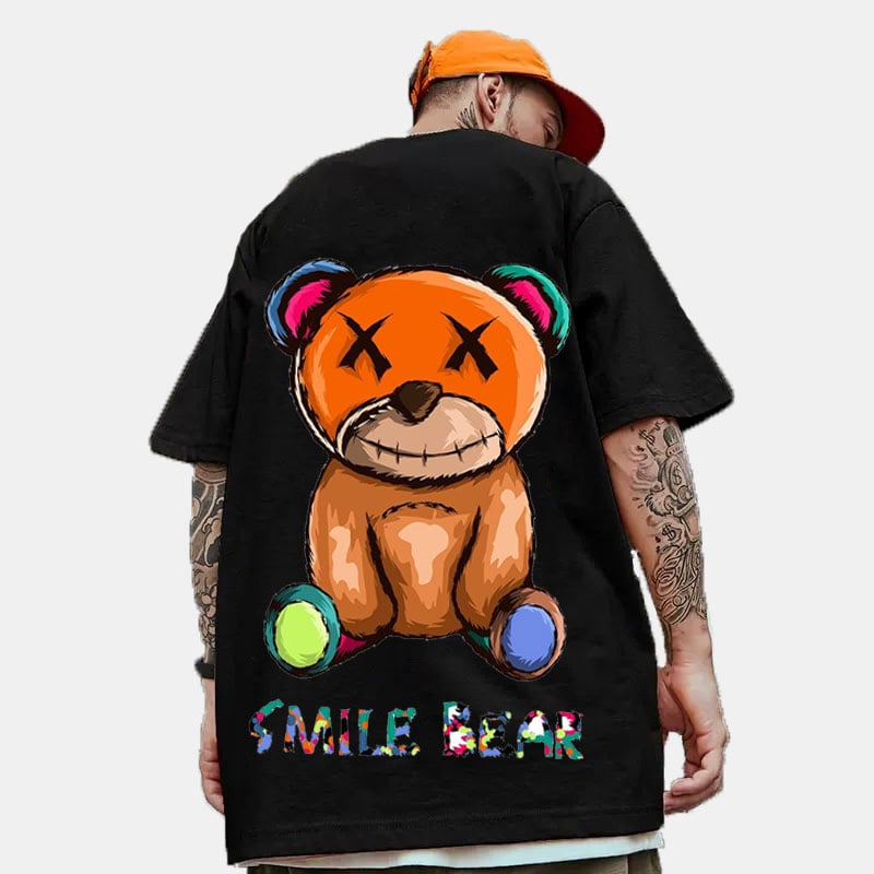 Smile Bear Hip-Hop Loose T-Shirt
