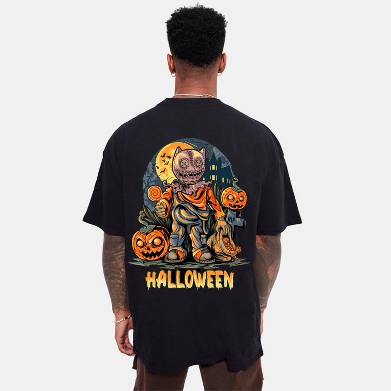 Halloween  Brand Hip-hop Loose T-shirt