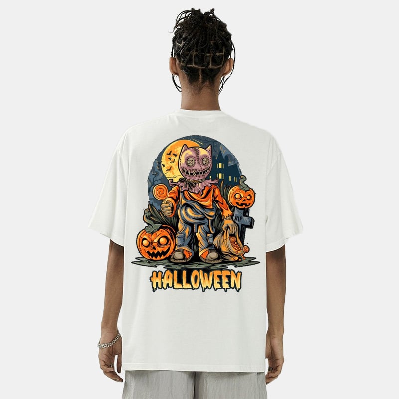 Halloween  Brand Hip-hop Loose T-shirt