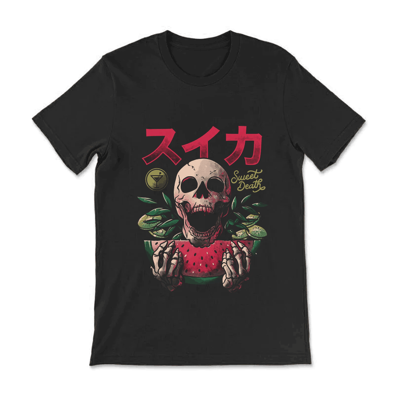 Watermelon Eating Skeleton  T-Shirt