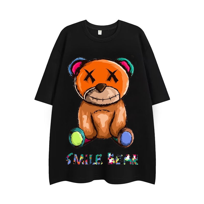Smile Bear Street Over Size Tee