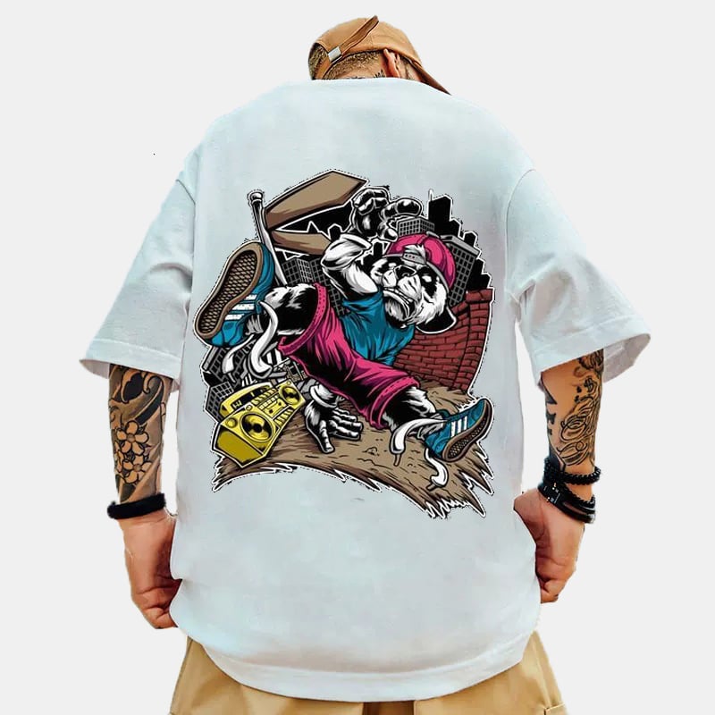 Hip Hop Panda Loose T-Shirt