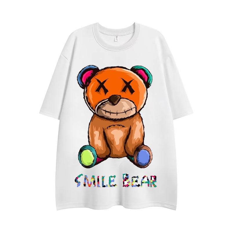 Smile Bear Street Over Size Tee
