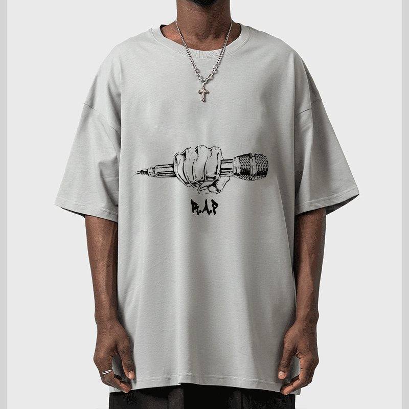 Rap Mic Street Loose T-Shirt