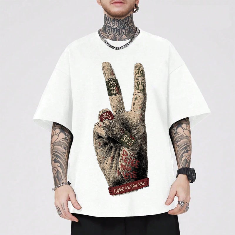 Handsome Finger Hip-Hop Street T-Shirt