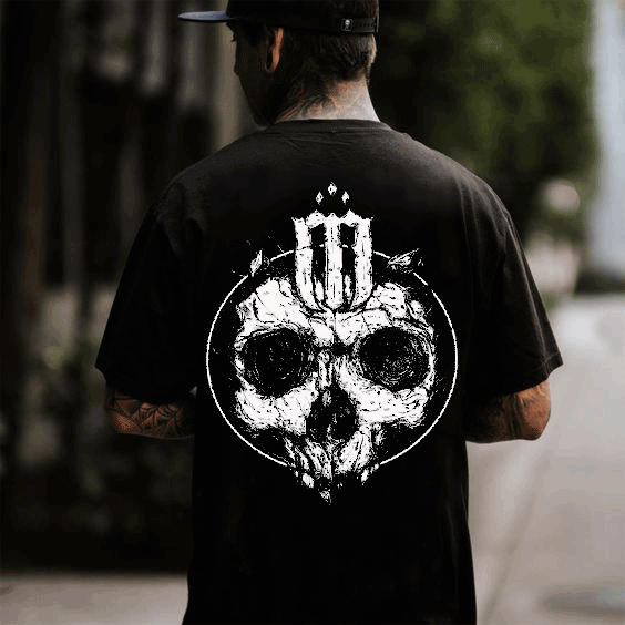 Street Back Skull T-Shirt