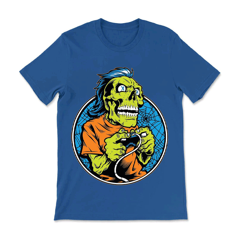 Skull Playing Games  T-Shirt