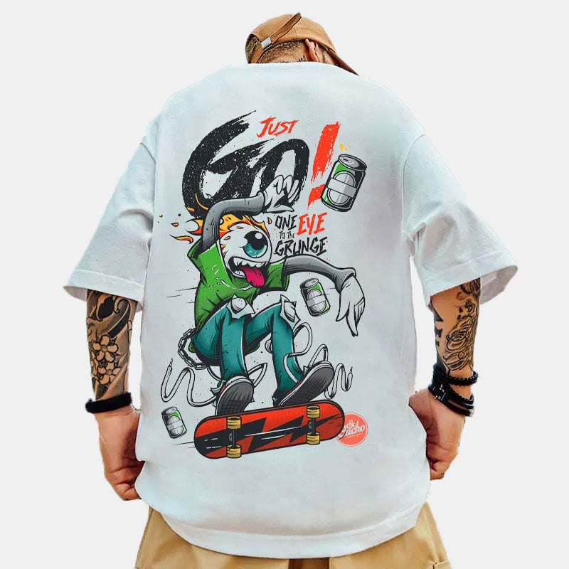 Skateboard Bunny Hip-Hop Over Size Tee