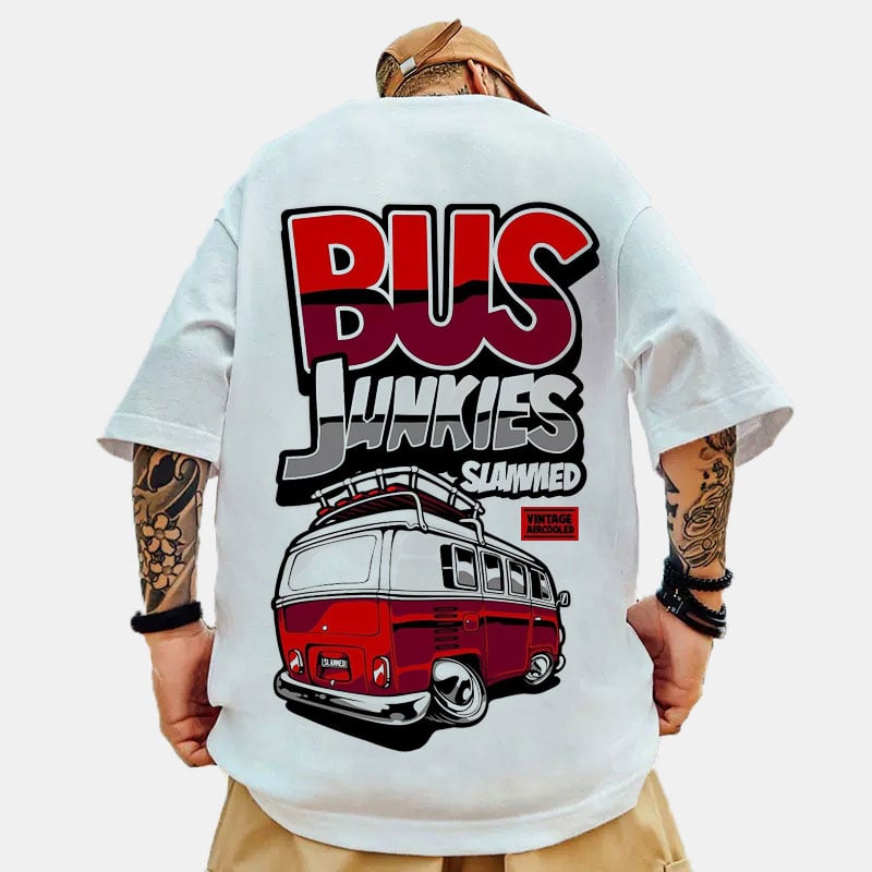Street Bus Hip-Hop Over Size Tee