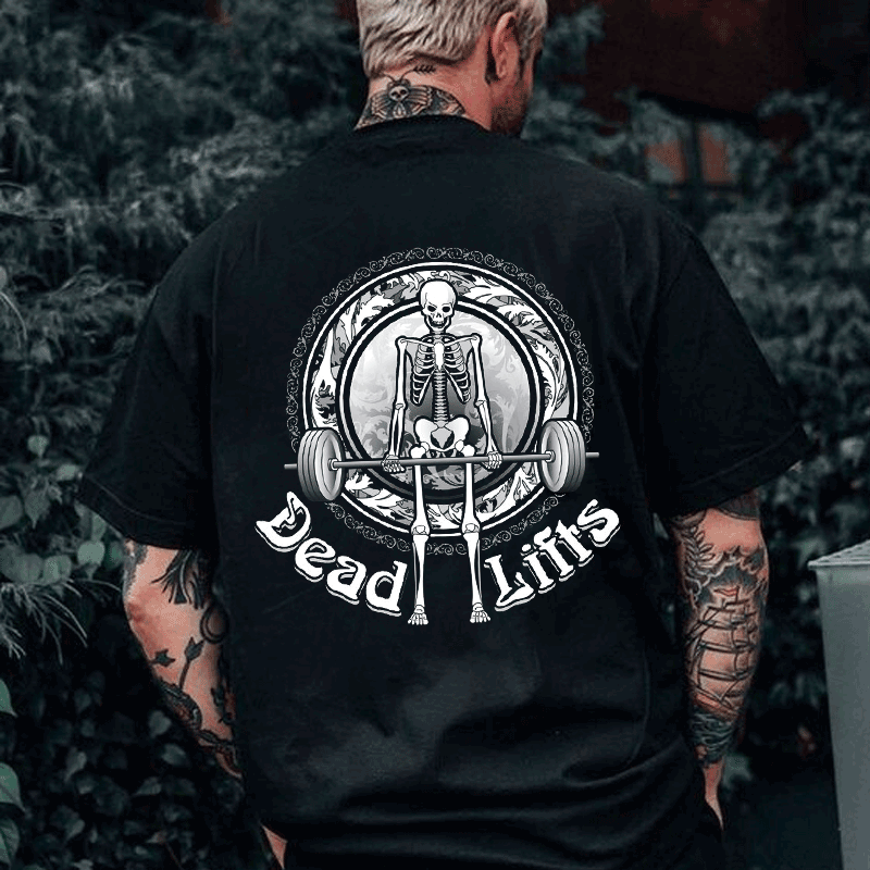 Dead Lifts Skull Men'S Workout Tee