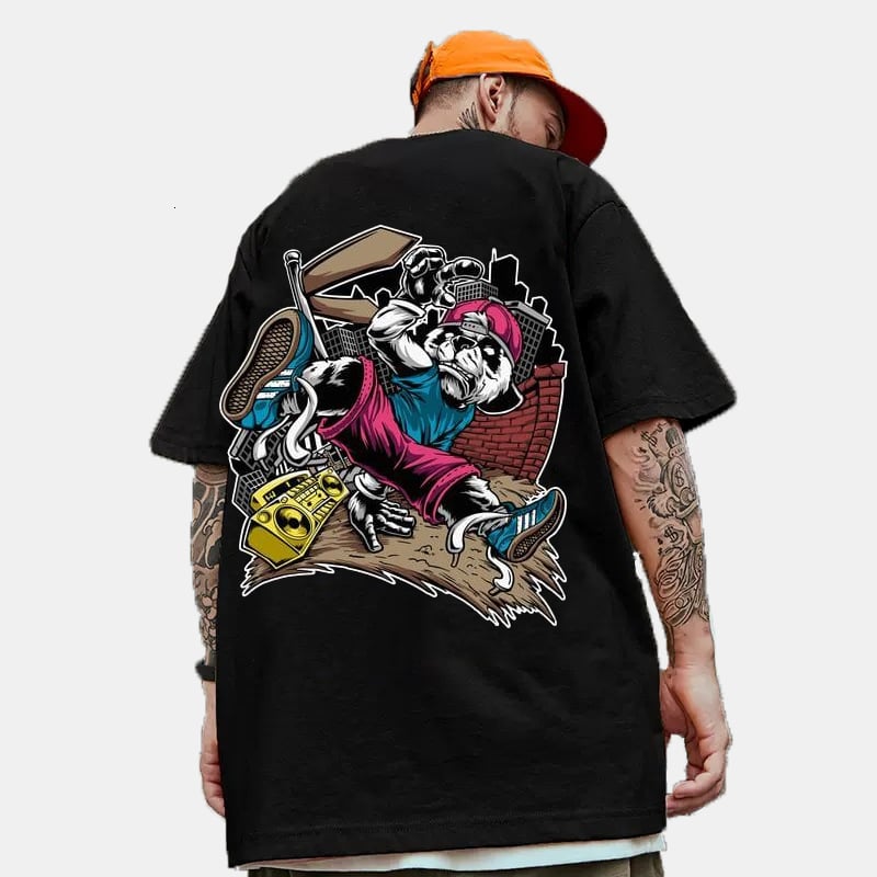 Hip Hop Panda Loose T-Shirt