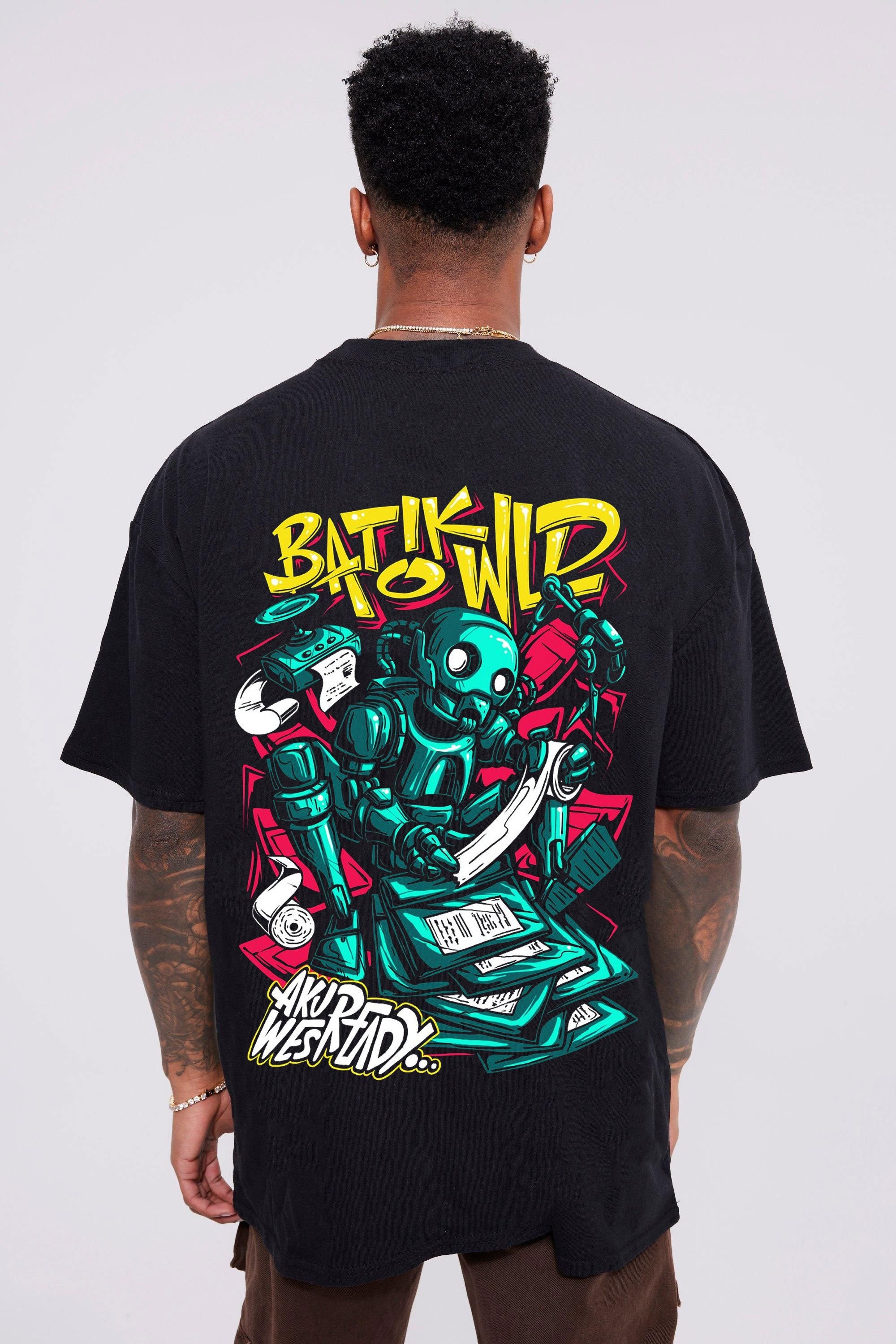 Cyberpunk Robot Plus Size T-Shirt