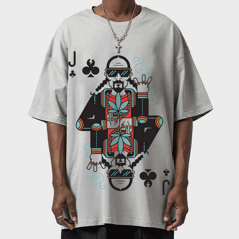 Rapper Poker Street Loose T-shirt