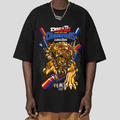 Handsome Lion Cyberpunk Mecha Loose T-Shirt